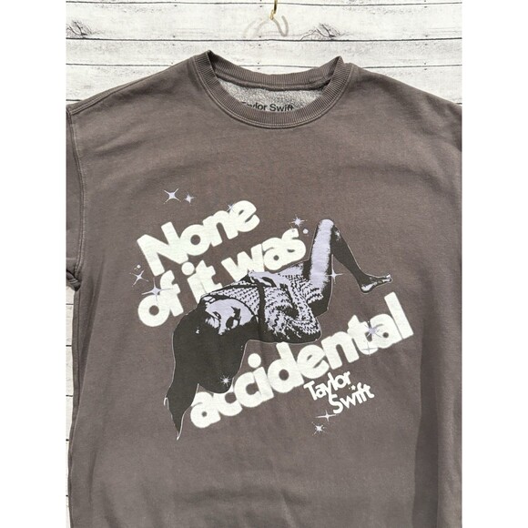 Taylor Swift Crewneck Sweatshirt Sz XS None Of It Was Accidental Midnights - Picture 6 of 16